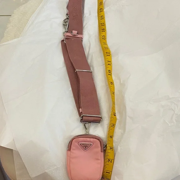 Prada Blush Pink Mini Crossbody Pouch with strap included - Picture 3 of 6
